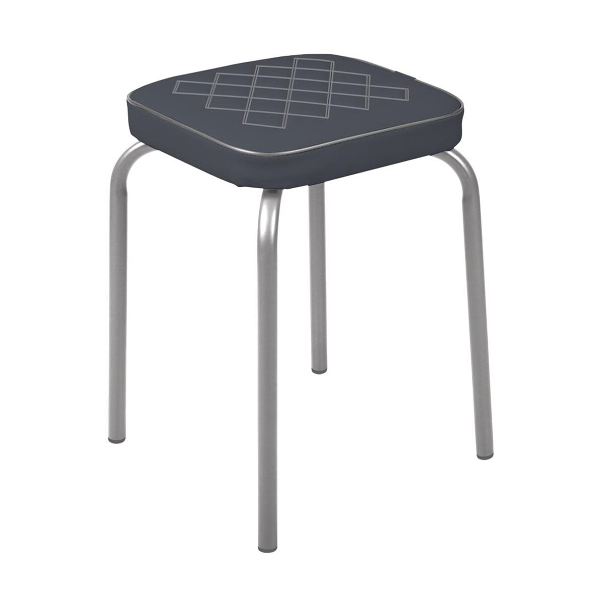 Табурет Haushalt НТ3/SL, мягкое квадратное сиденье, серый
