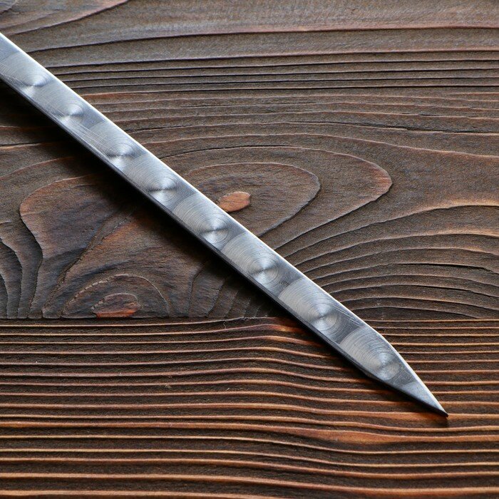 --- Шампур узбекский для люля кебаб широкий 40см/1,4 см с деревянной ручкой - фотография № 2