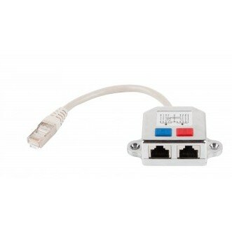 Cablexpert NCA-SP-01A Разветвитель NCA-SP-01A UTP 1 порт RJ45 T568A T568B -> 2 порта RJ45 10 100 BASE-T