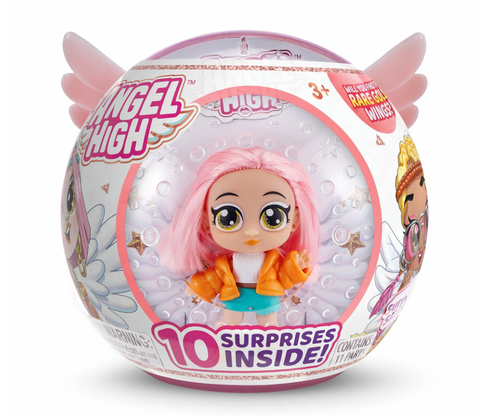 Zuru Itty Bitty Prettys Шар с крыльями Angel High розовые волосы 9710