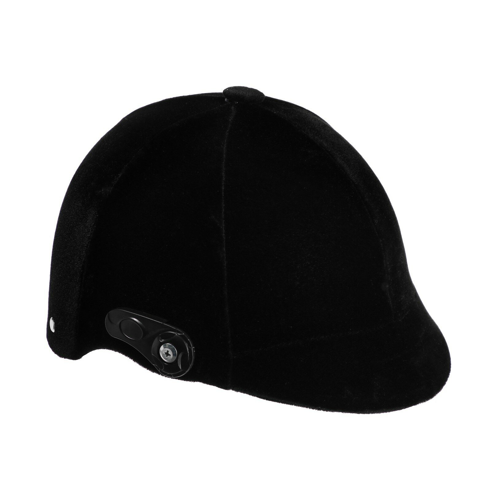 Шлем для верховой езды, бархат, одноразмерный, мягкий подклад, черный - фотография № 2