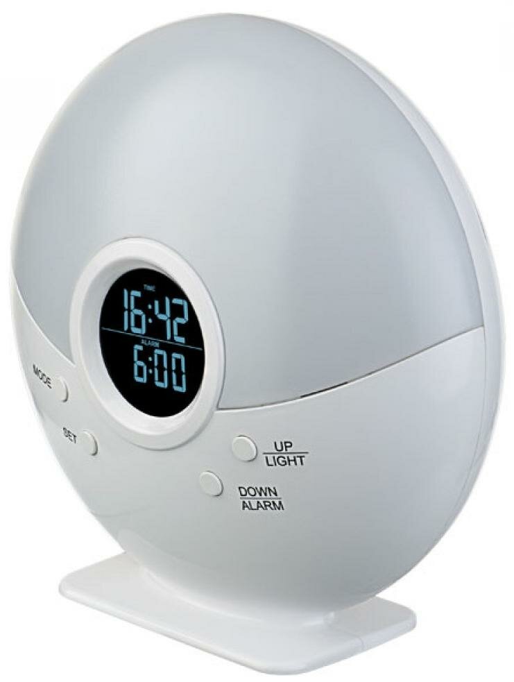 Радио-часы-ночник Perfeo PF-A4864 белый.