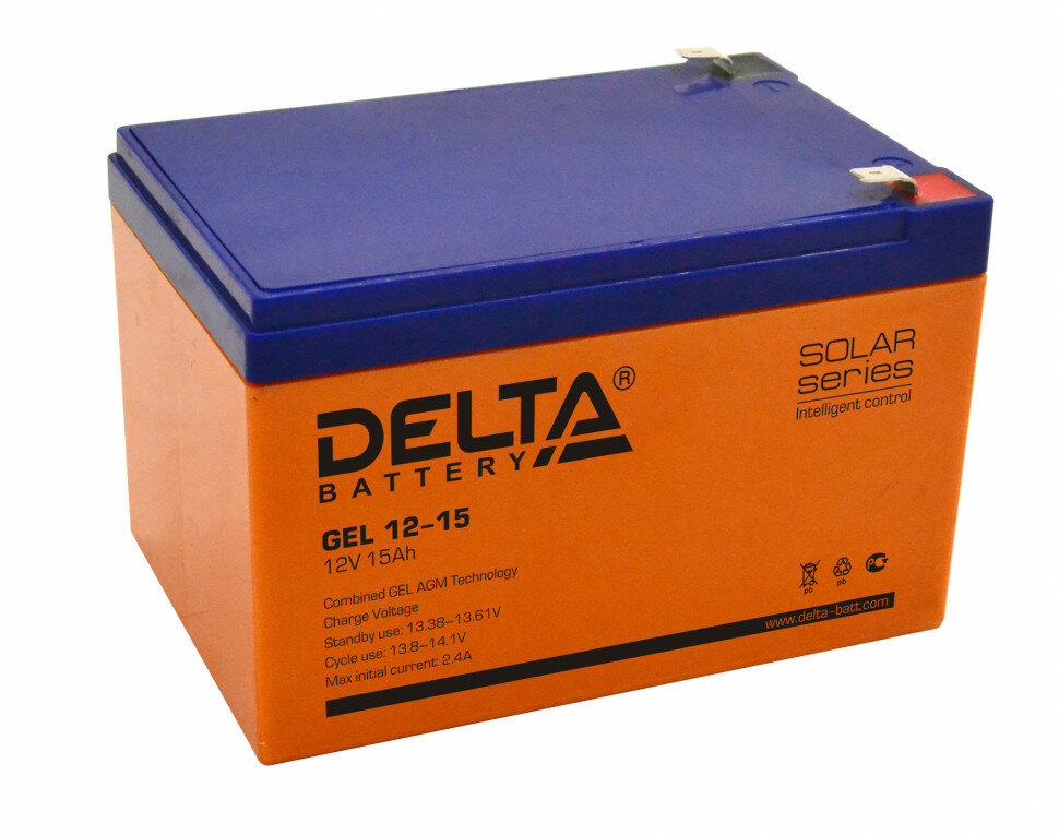 DELTA Аккумулятор Delta GEL 12-15