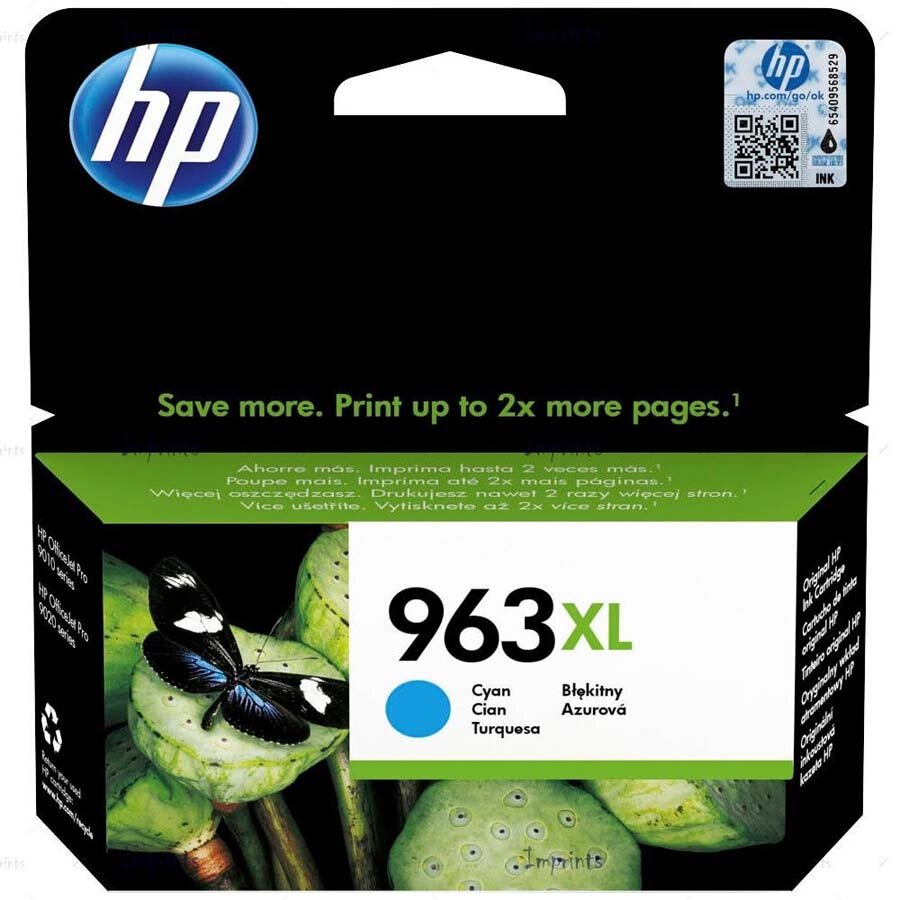 Картридж 963XL для HP OfficeJet 9010, 9023, 9020, 9013 3JA27AE голубой