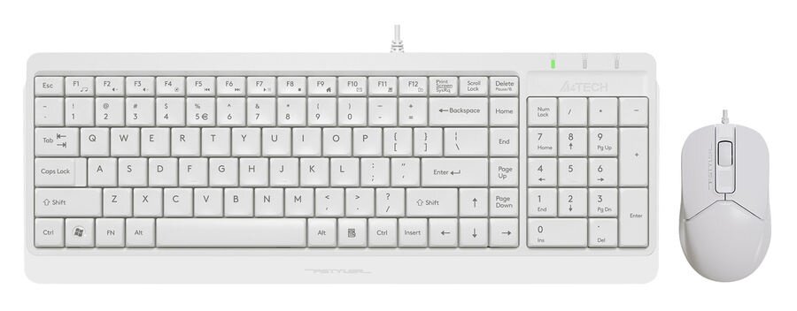 Клавиатура + мышь A4Tech Fstyler F1512, белый
