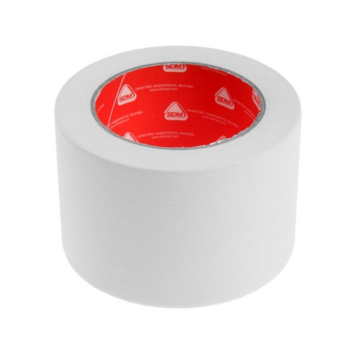 фото Лента малярная SDM, самоклеящаяся, бумажная основа, ГОСТ, 75 мм х 50 м