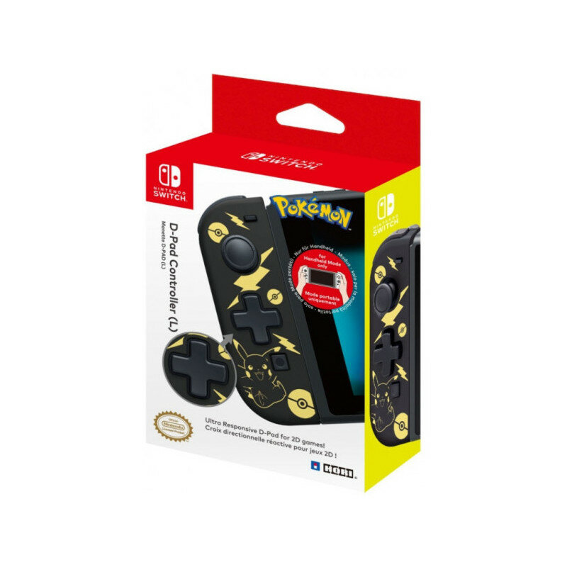 Геймпад HORI D-PAD Controller for Nintendo Switch (L) Pikachu (Black & Gold) NSW-297U