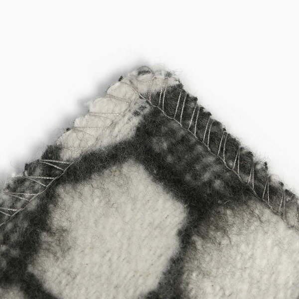 Одеяло байковое Панда 100х140см, цвет серый 400г/м, хлопок 100% - фотография № 4