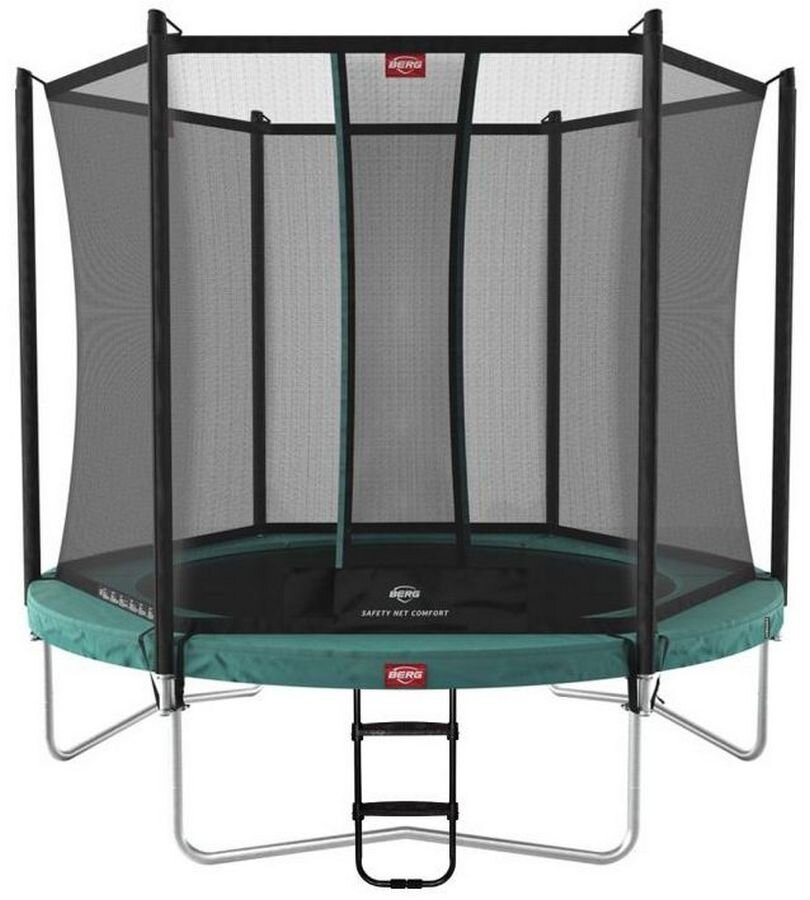 Батут Berg Ultim Favorit Regular с внутренней сеткой Safety Net Comfort 9 футов - 280 см (green)