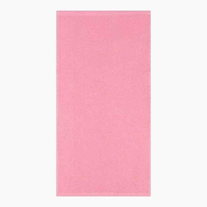 Полотенце махровое Экономь и Я 50*90 см, цв. розовый, 100% хлопок, 350 гр/м2 - фотография № 3