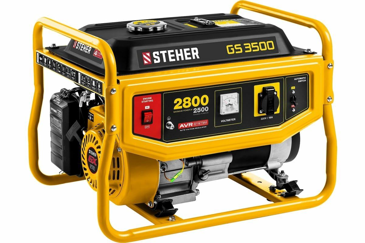 Бензиновый генератор Steher GS-3500, (2800 Вт)