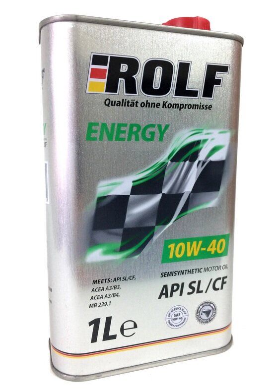 Полусинтетическое моторное масло ROLF Energy 10W-40 SL/CF, 1 л, 1 л20 шт