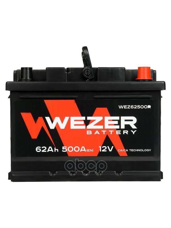 Wez62500r_аккумуляторная Батарея! 62Ah 500A +Справа 242/175/175 WEZER арт. WEZ62500R