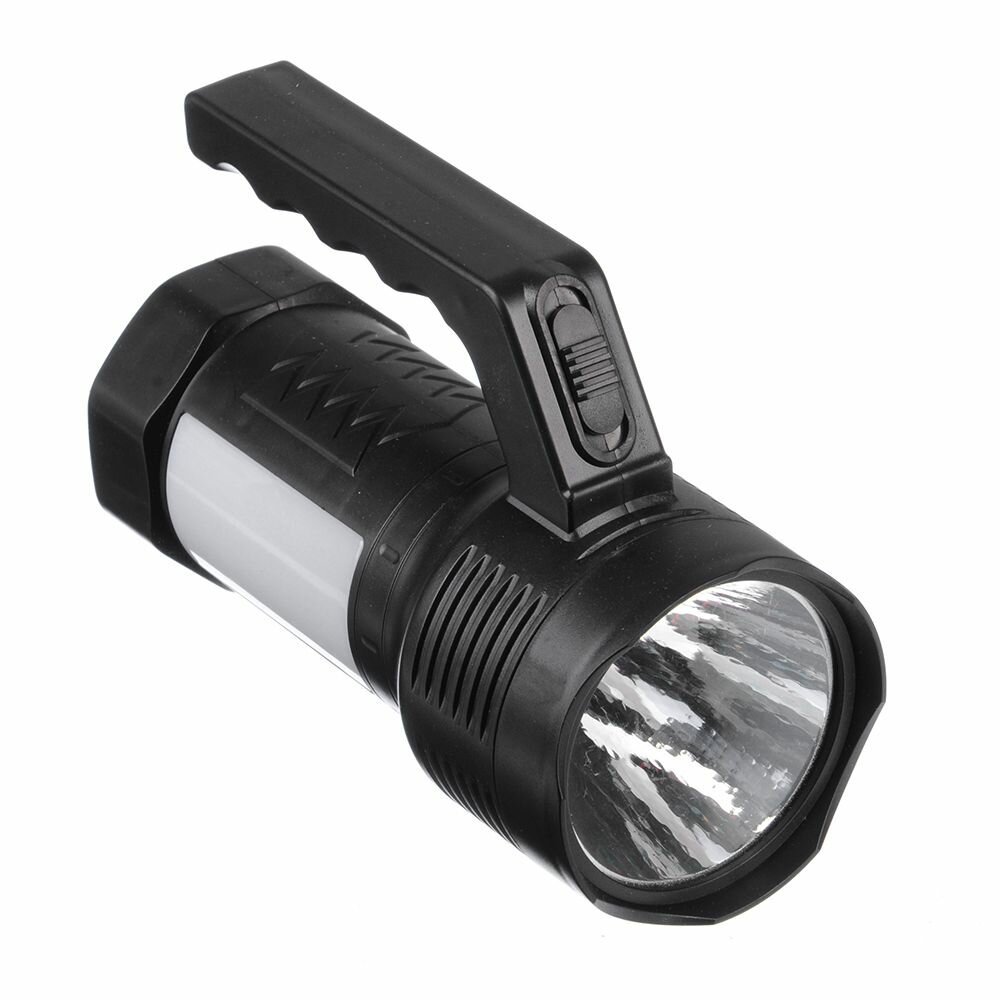 фото Фонарь, 1 LED+12 LED, 1Вт+3Вт, аккумулятор 800мАч, 14х10см, 2 режима, пластик