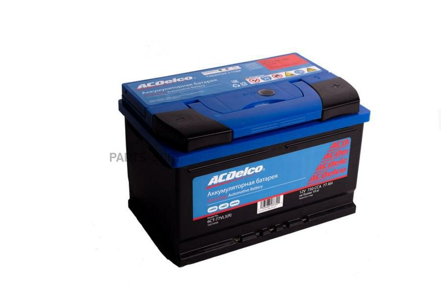 ACDELCO 19375458 Аккумулятор ACDelco 77 А/ч обратная R+ 278x175x175 EN680 А