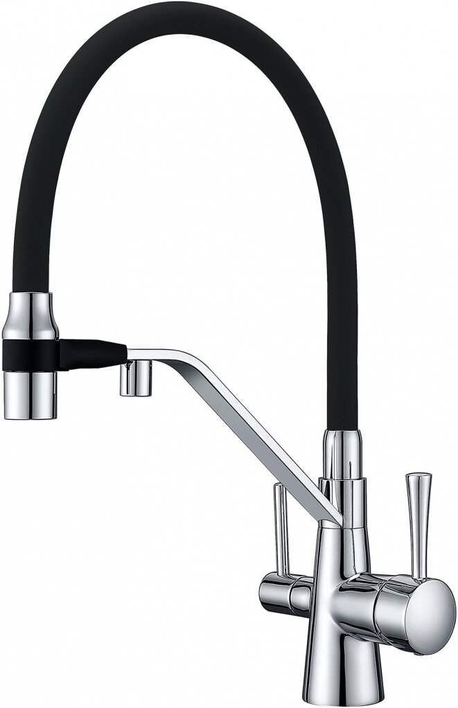 Смеситель ZorG Sanitary ZR 356 YF для кухонной мойки, хром