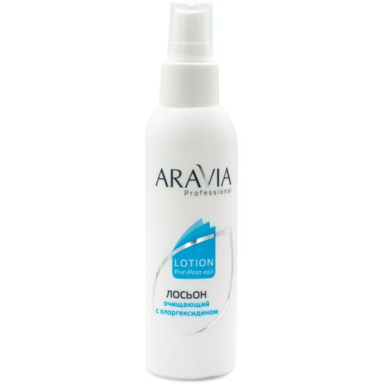 Лосьон очищающий для депиляции ARAVIA PROFESSIONAL Lotion Pre\Post-epil с хлоргексидином, 150 мл