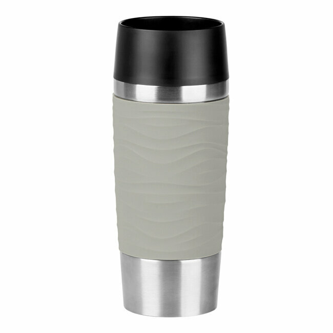 Термокружка, 0,36 л. Travel Mug Waves оливковая, EMSA