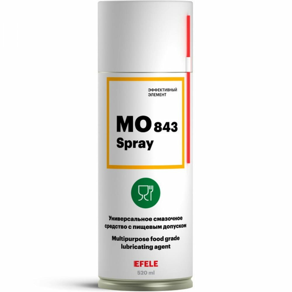 EFELE Универсальное масло MO-843 Spray с пищевым допуском NSF H1 520 мл 0093932