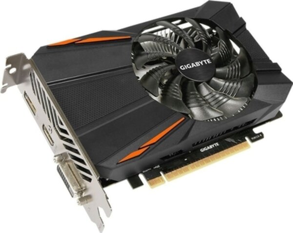  4096mb Gigabyte GV-N105TD5-4GD GeForce GTX1050 Ti (128bit) HDMI, DVI rtl .