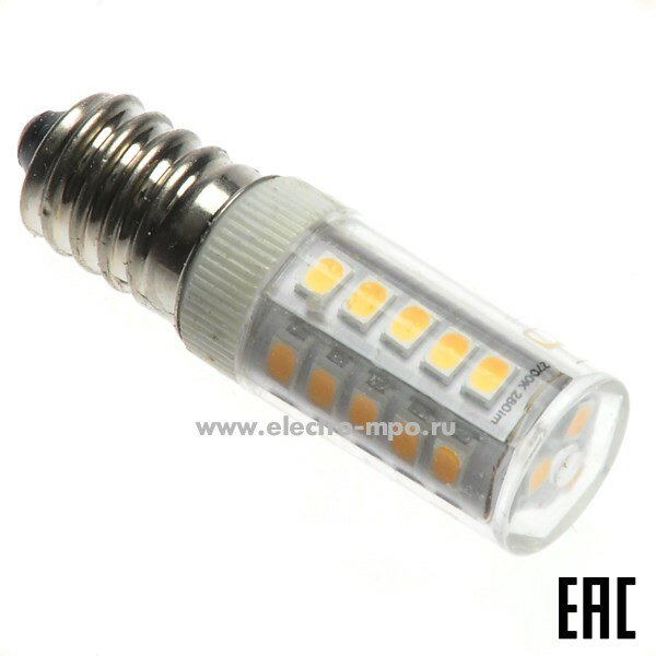 Лампа светодиодная ЭРА холодный белый свет 3.5Вт Б0028745 LED T25-3.5W-CORN-840-Е14 280Лм 4000К