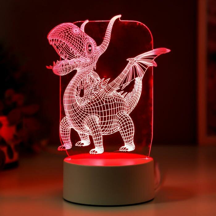 Светильник "Дракон" LED RGB от сети - фотография № 3
