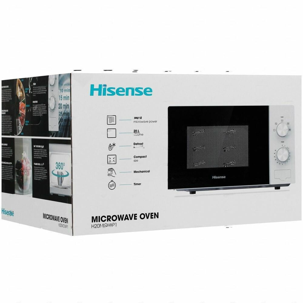 Микроволновая печь Hisense H20MOWP1 белый - фотография № 6