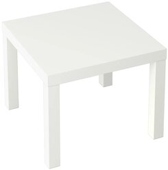 Журнальный столик Like квадратный 55x55 см белый