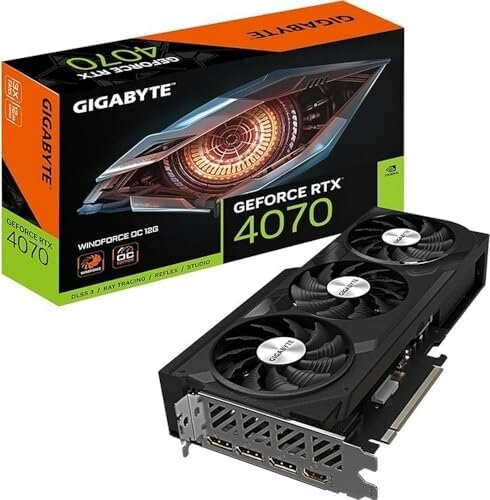 Видеокарта Gigabyte WindForce nVidia RTX 4070 12288 RTL GV-N4070WF3OC-12GD