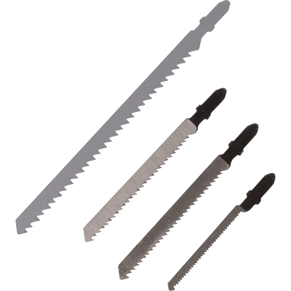 фото Набор пилок для лобзика по дереву Elitech 1820.086800, 4 шт.