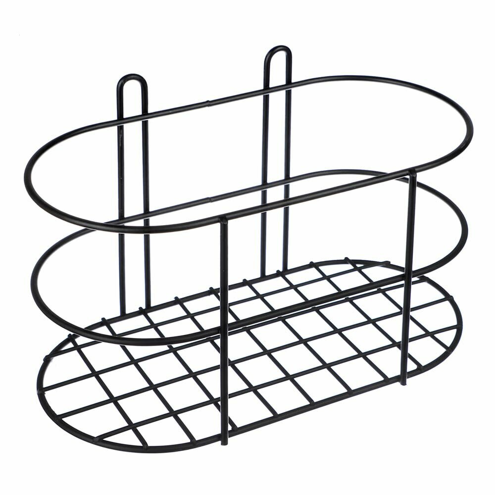 фото Полка для ванной комнаты самоклеящаяся, 20x10x11 см, металл, черный