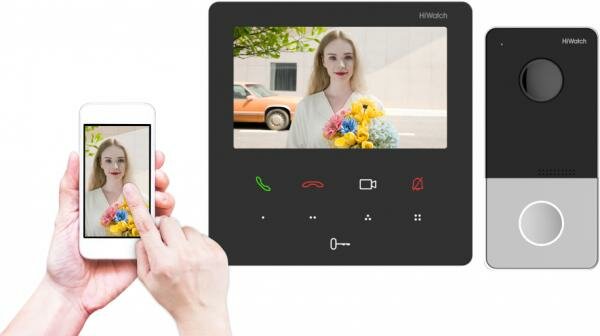 Комплект IP видеодомофона Hikvision DS-D200IKWF