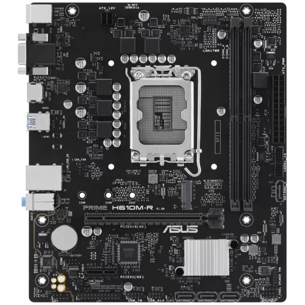 Материнская плата ASUS PRIME H610M-R-SI, LGA1700, Intel H610, Micro ATX — фото 2