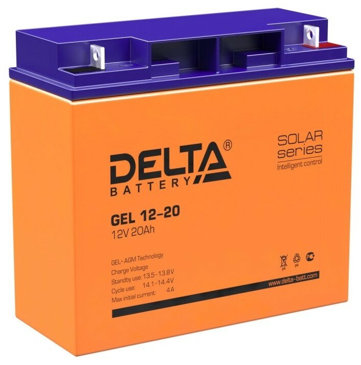 Батарея для ИБП DELTA GEL 12-20 (12В 20Ач)