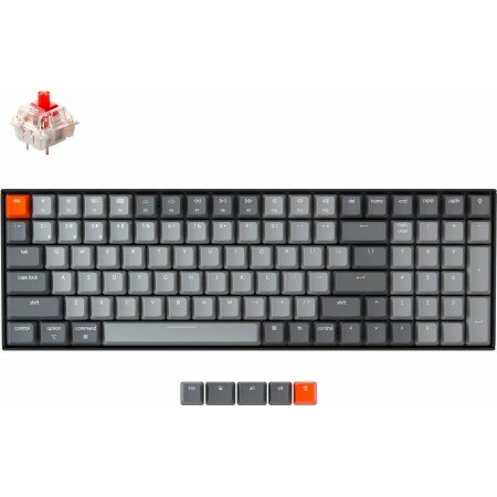 Клавиатура Keychron K4 V2 White LED K4-A1-RU (Gateron G Pro Red)