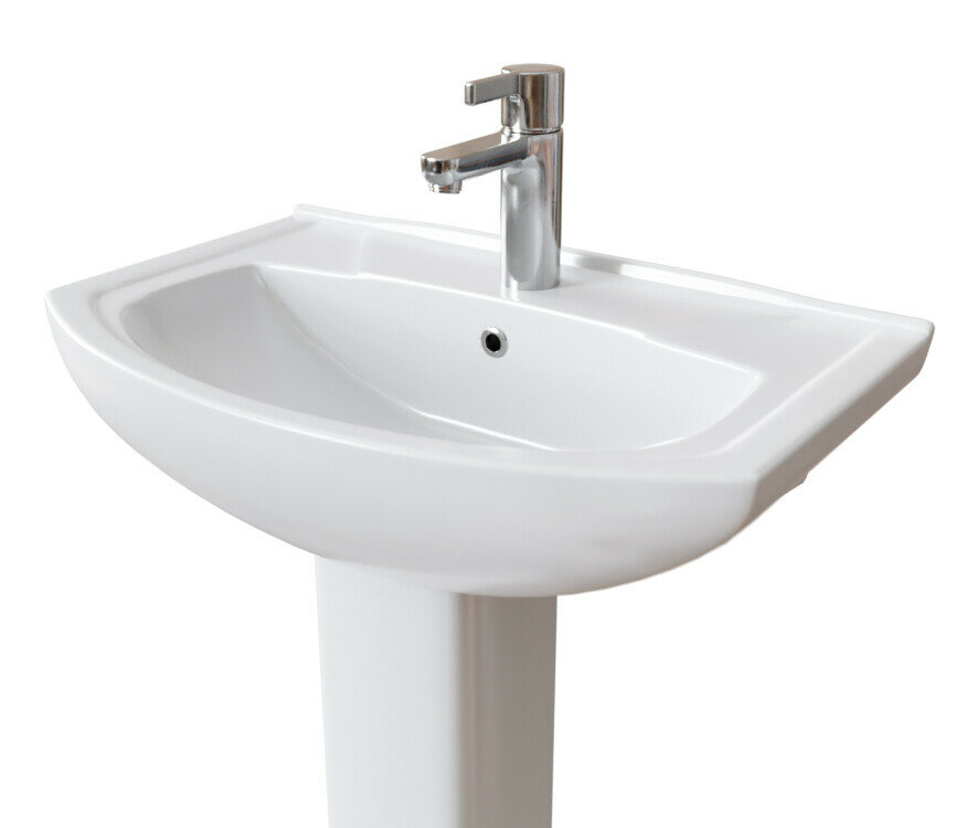 фото Пьедестал для раковины Ekokerama 700х165мм (для раковин ROMANZA, TOCATTA ) белый (EK201П)