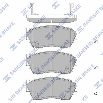 SP1489 колодки дисковые п Nissan Sunny 1 4 1 6 2 0D 91 95 100NX SX 1 6 2 0 90 94