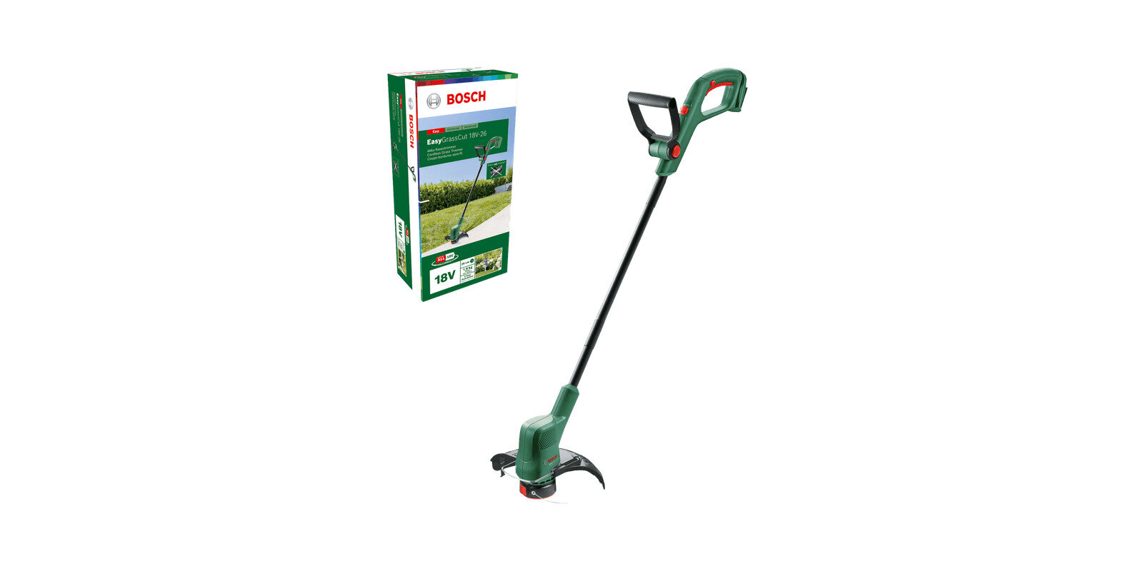 Аккумуляторный триммер Bosch EasyGrassCut 18V-26 SOLO Без АКБ и ЗУ 06008C1C04 - фотография № 2