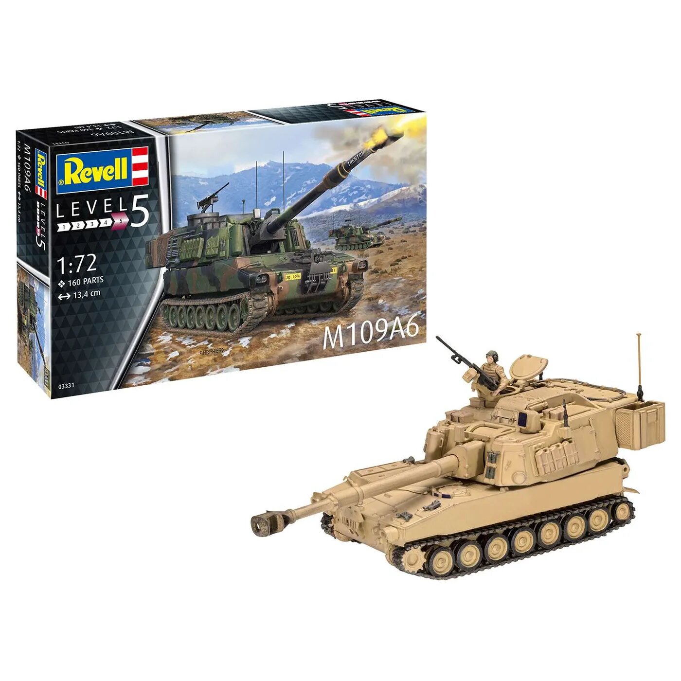 Сборная модель Revell Американская самоходная артиллерийская установка M109A6