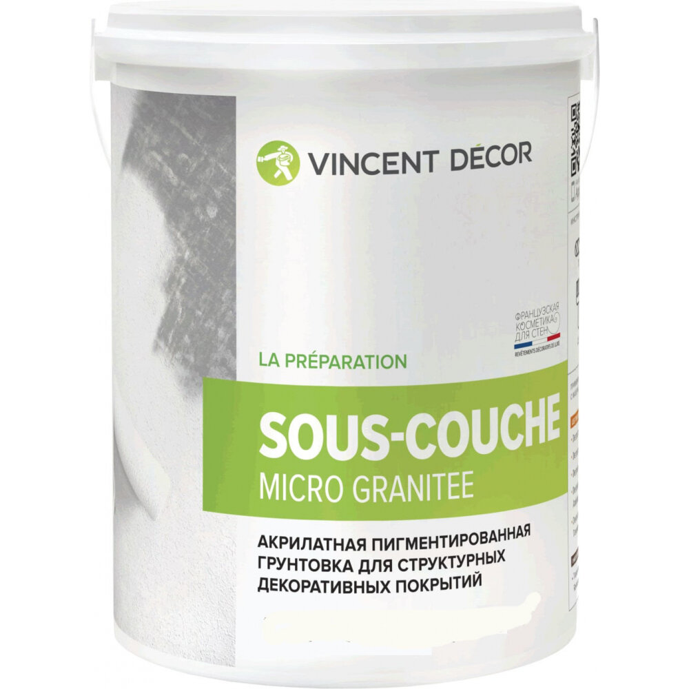 фото Грунтовка для декоративных штукатурок VINCENT DECOR DECOR SOUS COUCHE MICRO GRANITEE