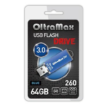 USB flash накопитель OltraMax 260 64GB Blue