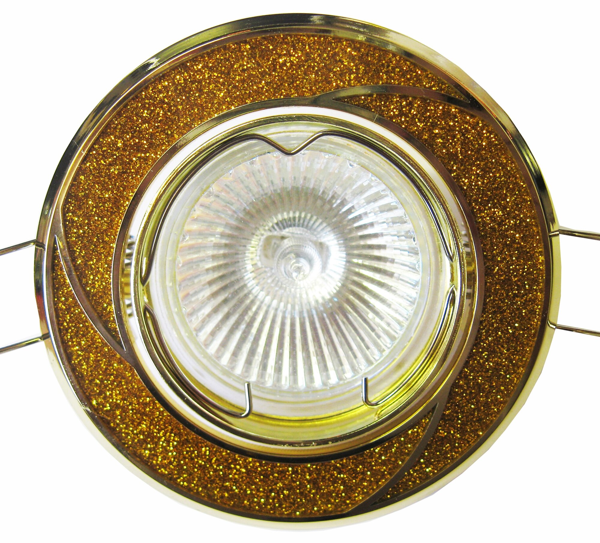 фото Светкомплект Светильник поворотный DT52 G/G перламутровый золото/золото