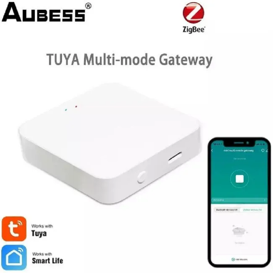 Беспроводной хаб для умного дома Tuya Zigbee 3.0 хаб с дистанционным управлением - работает с Яндекс Алисой