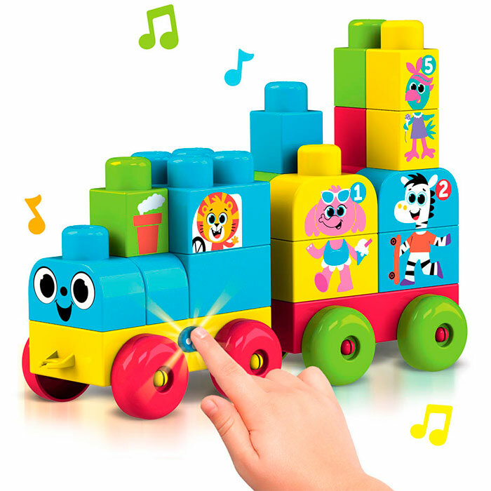 Азбукварик Музыкальный развивающий конструктор Едем в зоопарк Азбукварик 2878