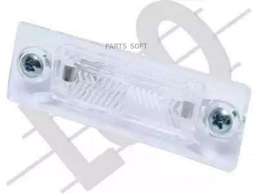 фото Фонарь подсветки номера лев/прав (с лампой, тип лампы: C5W) FORD: FIESTA (2002-2005) / FUSION (2002-2010) / MONDEO (1996-2000) (Страна производства: польша) LORO 017-28-905 | цена за 1 шт