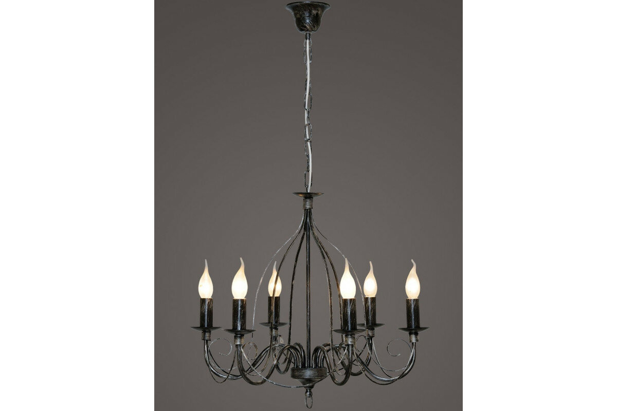 фото Светильник "Готика" 6 р.(черное серебро)