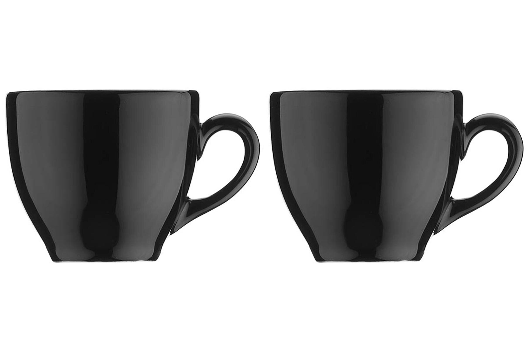 фото Набор из 2 чайных чашек "Nanocream Black" 9х9х6,4 см, 220 мл, черный, фарфор, Kutahya, LM01CF850R04