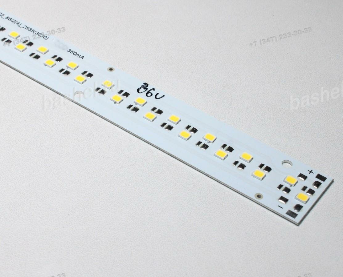 фото Line-350-2835-44SMD-W 3650Lm 60-66V 350mA 23,8W 5000k Day (Osram, 300x22x3mm) [153], Линейка светодиодная, KIM2B электротовар