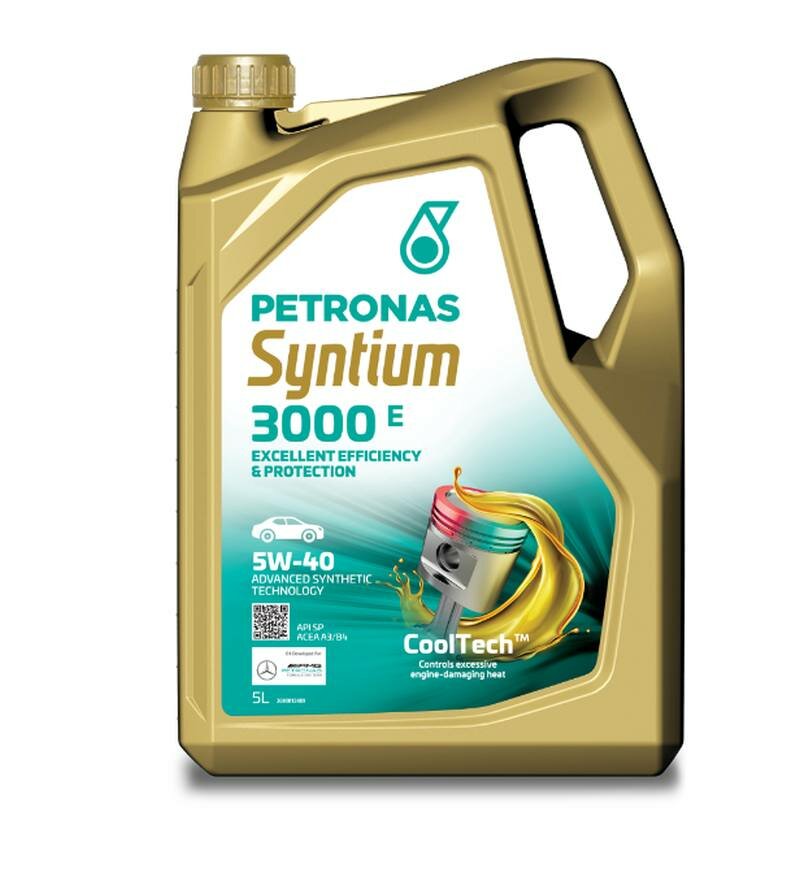 Масло моторное Petronas Syntium 3000 E 5W-40 (5л) PET-5W40-3000E-5L