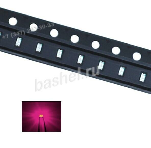 LED chip 0603UPC-670nm-400mcd 2.0V Pink, Светодиод